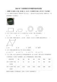 广东深圳2023--2024学年九年级中考适应性考试数学试题