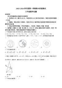 江苏省南通市启东市2023-2024学年八年级上学期期末数学试题