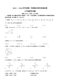 山东省菏泽市郓城县2023-2024学年九年级上学期期末数学试题