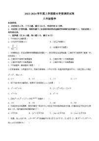 河南省周口市商水县2023-2024学年八年级上学期期末数学试题