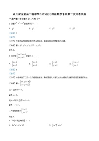 四川省成都市金堂县三溪镇初级中学2023-2024学年七年级下学期第三次月考数学试题