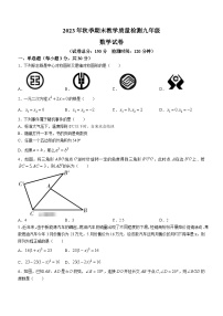 四川省广元市朝天区2023-2024学年九年级上学期期末考试数学试题(1)