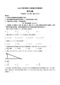 江苏省泰州市泰兴市2023-2024学年九年级上学期期末数学试题