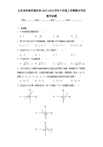 山东省济南市商河县2023-2024学年八年级上学期期末考试数学试题(含答案)