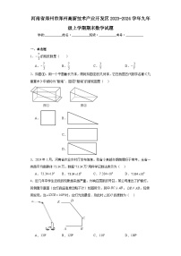 河南省郑州市郑州高新技术产业开发区2023-2024学年九年级上学期期末数学试题