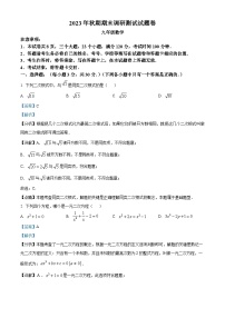 49，河南省南阳市2023-2024学年九年级上学期期末数学试题