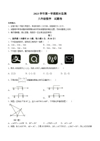 80，浙江省湖州市长兴县2023-2024学年八年级上学期期末数学试题