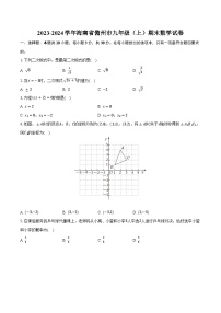 2023-2024学年海南省儋州市九年级（上）期末数学试卷（含解析）