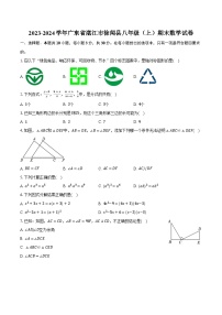 2023-2024学年广东省湛江市徐闻县八年级（上）期末数学试卷（含解析）