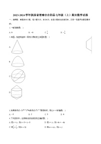 2023-2024学年陕西省渭南市合阳县七年级（上）期末数学试卷（含解析）