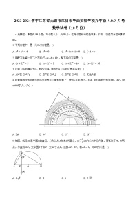 2023-2024学年江苏省无锡市江阴市华西实验学校九年级（上）月考数学试卷（10月份）（含解析）