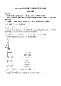 河南省漯河市临颍县2023-2024学年七年级上学期期末数学试题