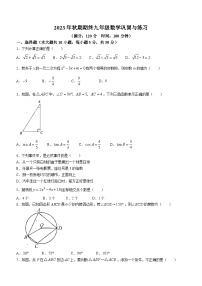 河南省南阳市内乡县2023-2024学年九年级上学期期末数学试题