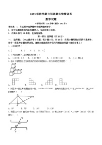 65，江苏省泰州市泰兴市2023-2024学年七年级上学期期末数学试题