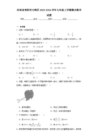 河南省安阳市文峰区2023-2024学年七年级上学期期末数学试题