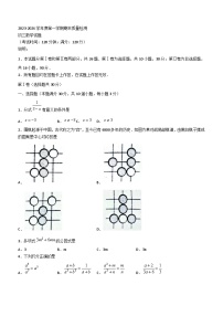 山东省青岛市莱西市2023-2024学年八年级上学期期末数学试题