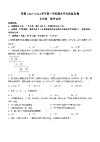 河南省安阳市滑县2023-2024学年七年级上学期期末数学试题