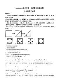 山东省菏泽市单县2023-2024学年八年级上学期期末数学试题