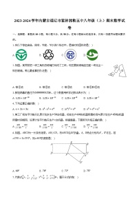 2023-2024学年内蒙古通辽市霍林郭勒五中八年级（上）期末数学试卷（含解析）