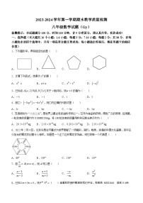 39，河北省保定市高阳县2023-2024学年八年级上学期期末数学试题