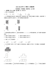 60，湖北武汉市新洲区潘塘街初级中学2023-2024学年九年级下学期月考数学试题()