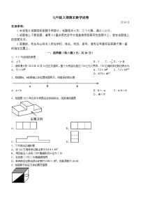 河南省新乡市辉县市2023-2024学年七年级上学期期末数学试题