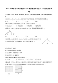 2023-2024学年山西省朔州市右玉教育集团七年级（上）期末数学试卷（含解析）