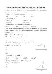 2023-2024学年陕西省西安市长安区八年级（上）期末数学试卷（含解析）