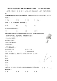 2023-2024学年湖北省襄阳市襄城区七年级（上）期末数学试卷