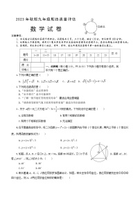 河南省南阳市淅川县2023-2024学年九年级上学期期末考试数学试题（含答案）