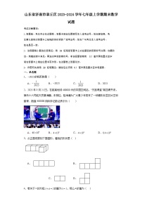 山东省济南市章丘区2023-2024学年七年级（上）学期期末数学试卷（含解析）