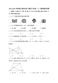 浙江省杭州市上城区2023—-2024学年上学期八年级期末数学试卷