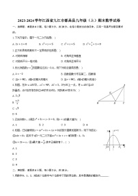 2023-2024学年江西省九江市都昌县九年级（上）期末数学试卷（含解析）