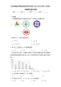 山东省烟台市烟台经济技术开发区2023-2024学年八年级上学期期末数学试题(含答案)