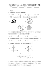 河南省商丘市2023-2024学年九年级上学期期末数学试题