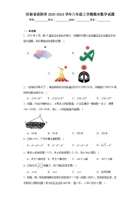 河南省洛阳市2023-2024学年八年级上学期期末数学试题