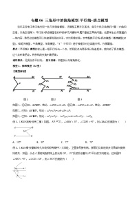 专题06 三角形中的倒角模型-平行线+拐点模型-备战2024年中考数学常见模型题型归纳与总结高分突破（全国通用）