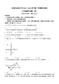 山西省运城市盐湖区实验中学2023-2024学年八年级上学期期末数学试题