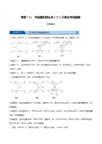 专题7.11 平面图形的认识（二）八类必考压轴题-2022-2023学年七年级数学下册举一反三系列（苏科版）