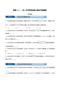 专题11.8 一元一次不等式全章六类必考压轴题-2022-2023学年七年级数学下册举一反三系列（苏科版）