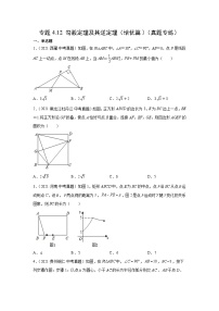 专题4.12 勾股定理及其逆定理（培优篇）（真题专练）-2022年中考数学基础知识专项讲练（全国通用）