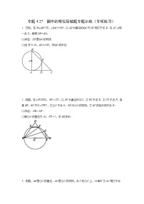 专题4.27 圆中的相似压轴题专题训练（专项练习）-2022年中考数学基础知识专项讲练（全国通用）