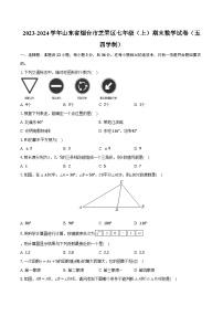 +山东省烟台市芝罘区2023-2024学年七年级上学期期末数学试卷（五四制）+