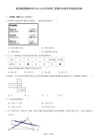 广东省深圳市 南山实验教育集团麒麟中学2023-2024学年下学期九年级开学考数学试卷