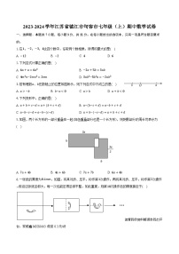 江苏省镇江市句容市2023-2024学年七年级上学期期中数学试卷