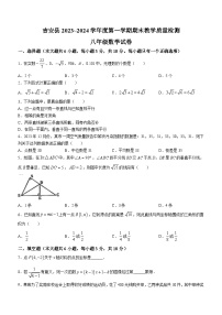 江西省吉安市吉安县2023-2024学年八年级上学期期末数学试题