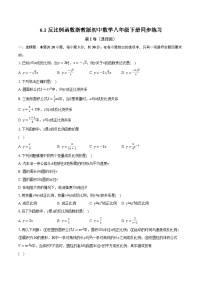 数学八年级下册6.1 反比例函数精品课后作业题