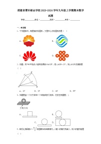 福建省莆田砺志学校2023-2024学年九年级上学期期末数学试题