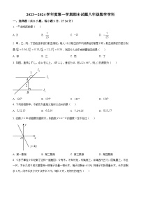 陕西省西安市新城区爱知初级中学2023-2024学年八年级上学期期末数学试题（原卷+解析）