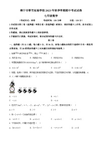 广西壮族自治区南宁市翠竹实验学校2023-2024学年七年级上学期期中数学试题（原卷+解析）